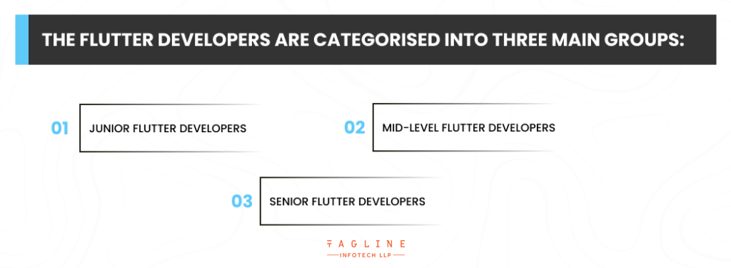 the Flutter developers are categorised into three main groups_