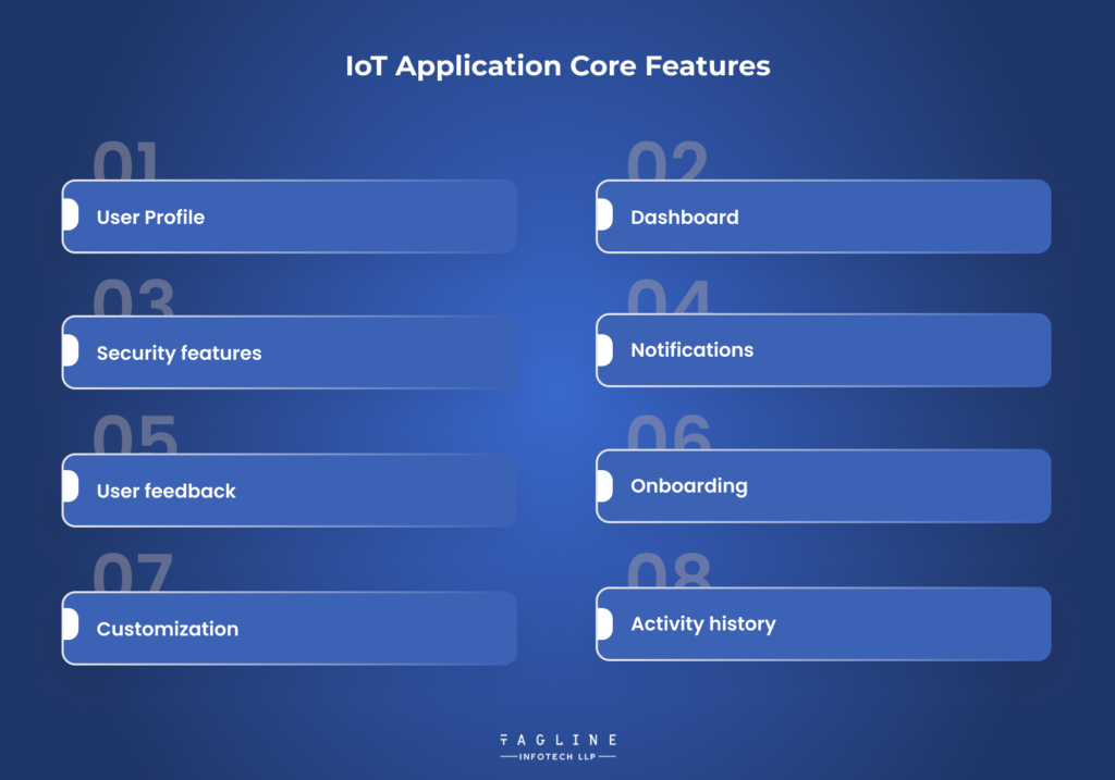 IoT application core features