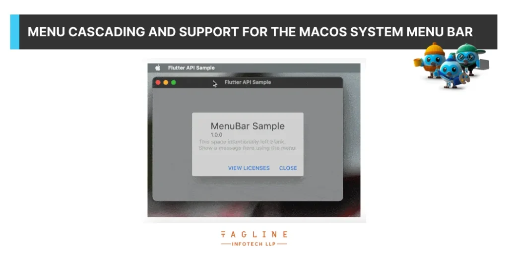 Menu Cascading and Support for the MacOS System Menu Bar