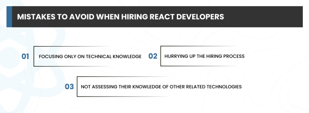 Mistakes to avoid when hiring React developers