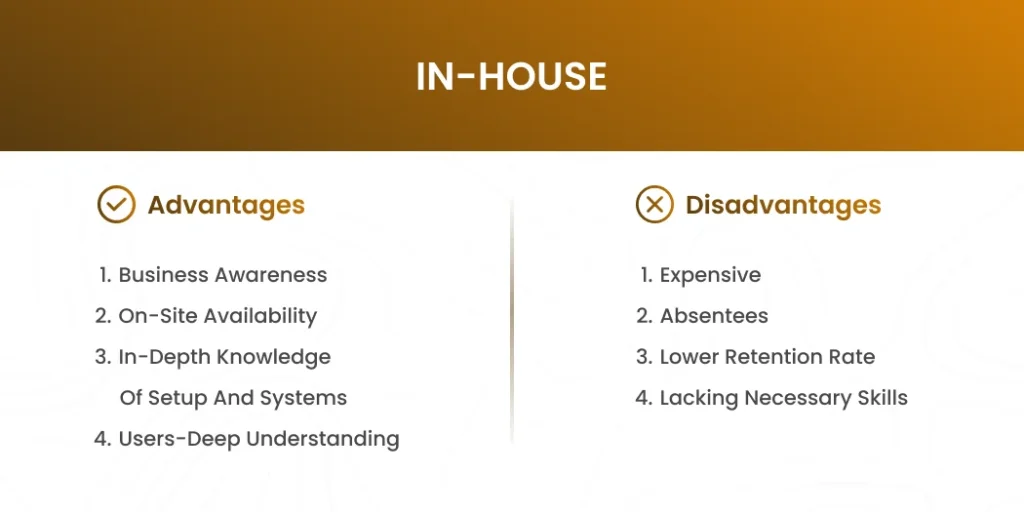 In-House Advantages and Disadvantages