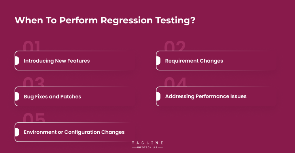 When to Perform Regression Testing?