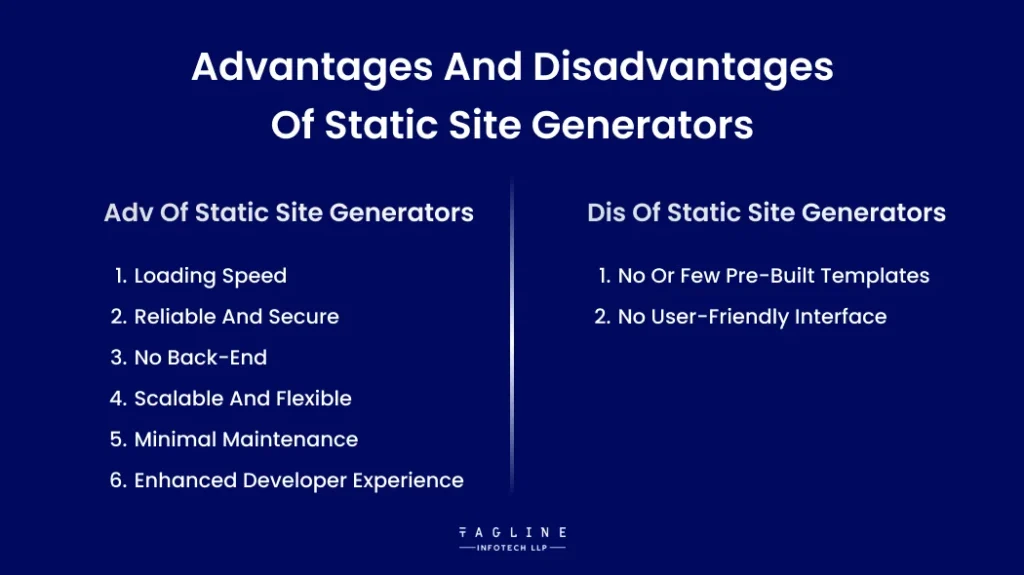 Advantages and Disadvantages of Static Site Generators