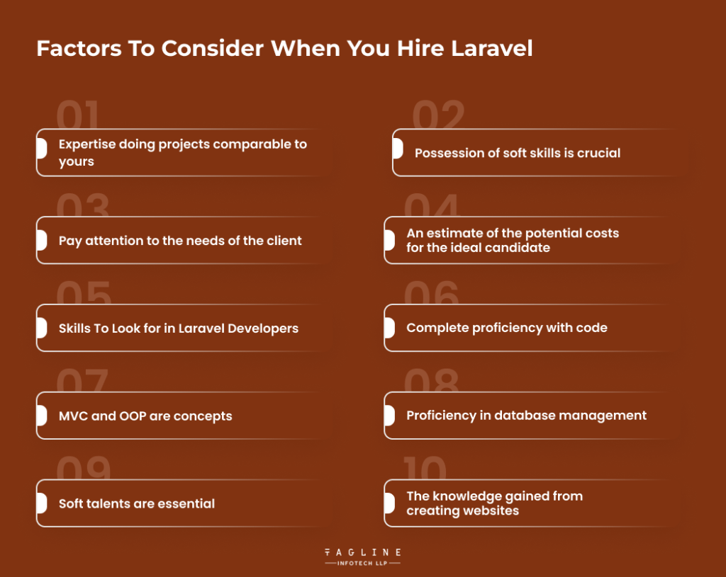 Factors to consider when you hire Laravel