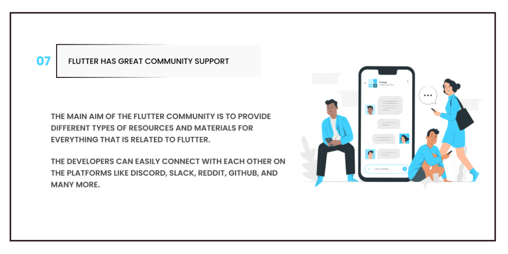 Flutter has great community support