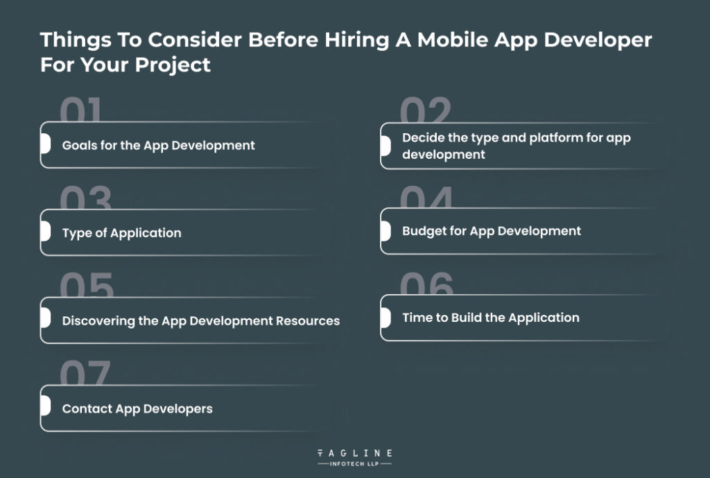 Things to consider before hiring a mobile app developer for your project