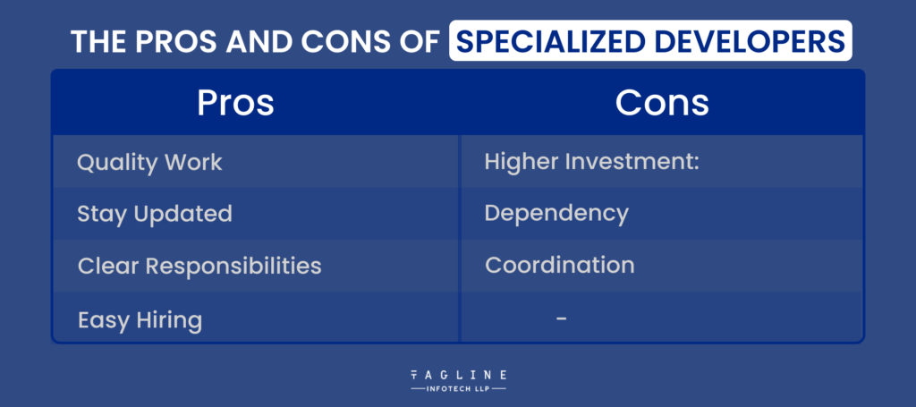 The Pros and Cons of Specialized Developers