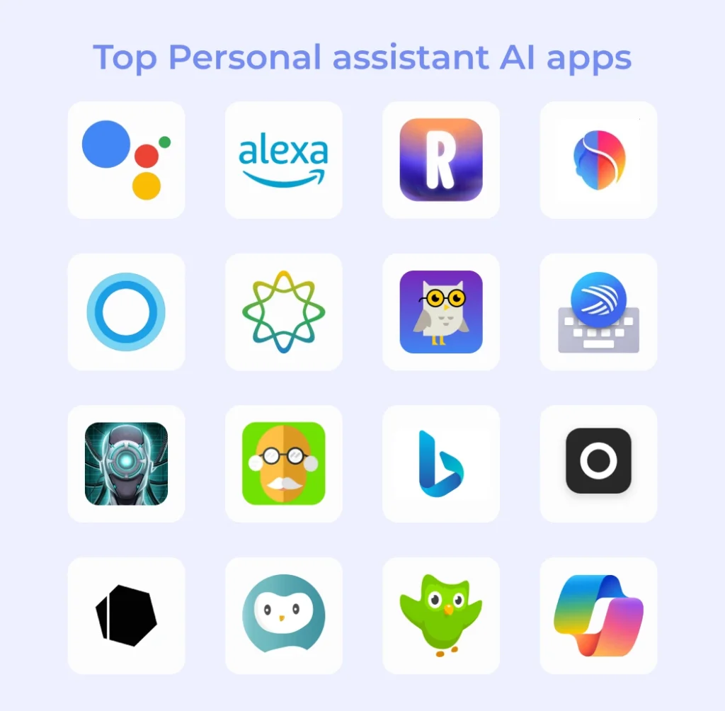 Top Personal assistant AI apps