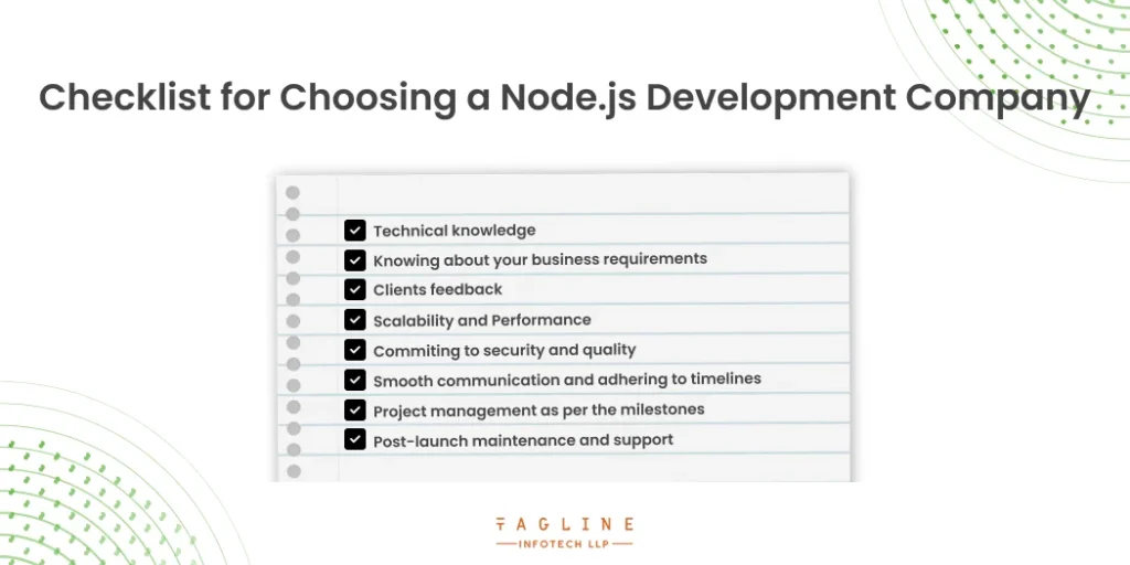 Checklist for Choosing a Node.js Development Company 