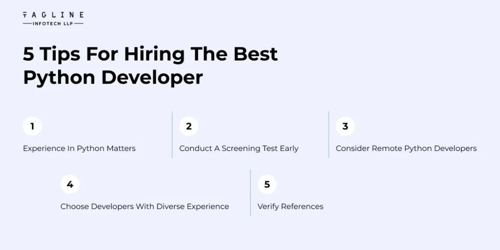 5 Tips For Hiring The Best Python Developer